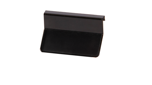 Skilt t/trækasse LxBxH: 100x70x13 mm Sort Stål